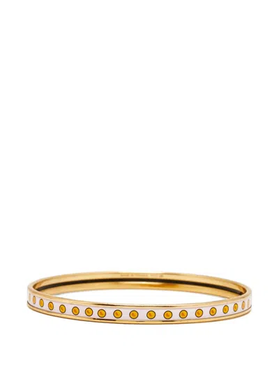 Pre-owned Hermes Enamel Gold-plated Bangle