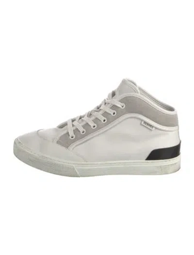 Pre-owned Hermes Enjoy Sneakers In White