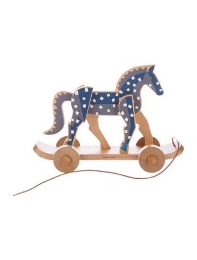Pre-owned Hermes Epopée Cheval À Roulettes Pull-toy