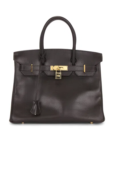 Pre-owned Hermes Epsom Birkin 30 Handbag In Black