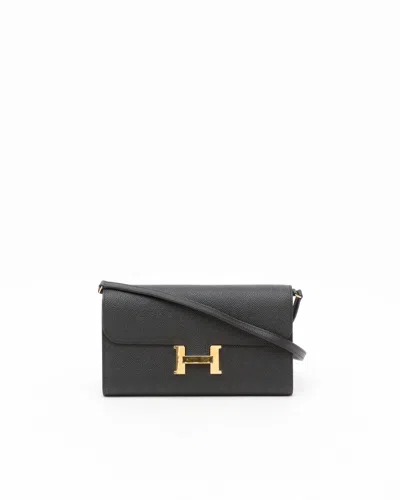 Pre-owned Hermes Hermès Epsom Constance To Go Long Wallet