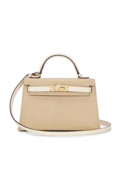 Pre-owned Hermes Epsom Kelly 20 Sellier Handbag In Brown