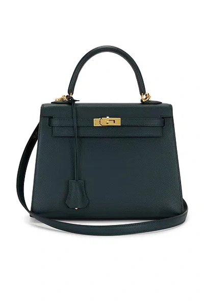 Pre-owned Hermes Epsom Kelly 25 Sellier Handbag