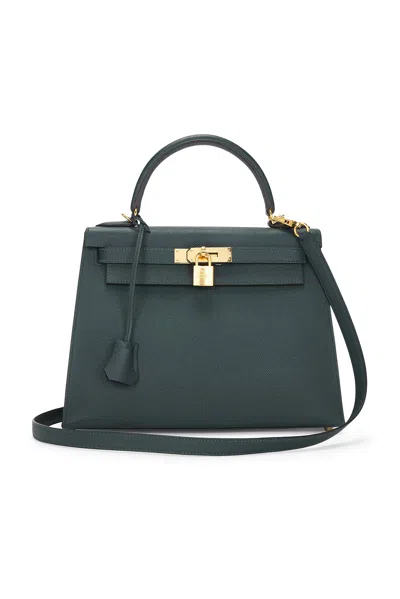 Pre-owned Hermes Epsom Kelly 28 Handbag