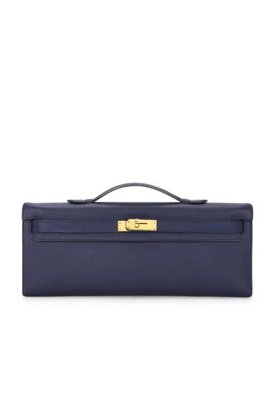 Pre-owned Hermes Epsom Kelly Cut Pochette