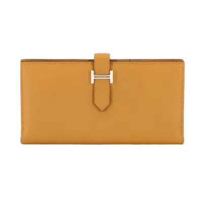 Pre-owned Hermes Epsom Leather Long Wallet (bi-fold) ()