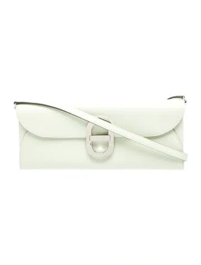Pre-owned Hermes Epsom Maillon Wallet To Go In Green