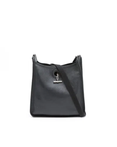 Pre-owned Hermes Hermès Epsom Vespa Pm Bag In Black