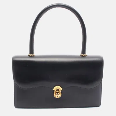 Pre-owned Hermes Escal Black Box Calf Leather Calfskin Handbag