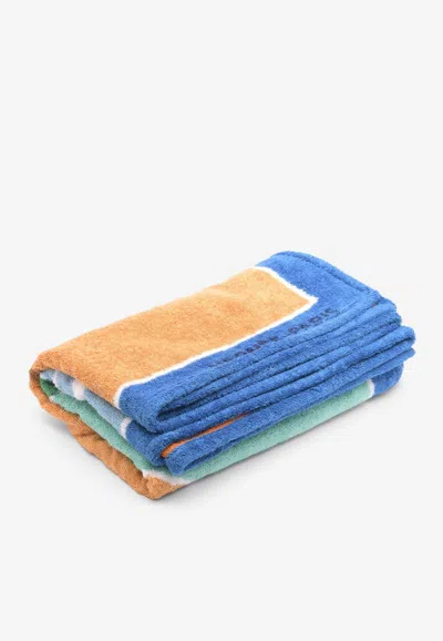 Pre-owned Hermes Escale A La Plage Beach Towel In Multicolor
