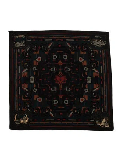 Pre-owned Hermes Esprit Aïnou Cashmere Shawl In Brown