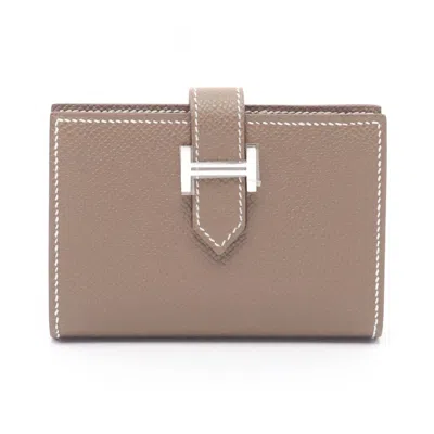 Pre-owned Hermes Etoupe Card Case () In Multi