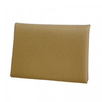 Pre-owned Hermes Etoupe Epsom Leather Coin Purse/coin Case () In Multi