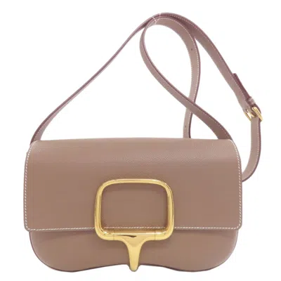 Pre-owned Hermes Etoupe Gray Epsom Leather Shoulder Bag ()