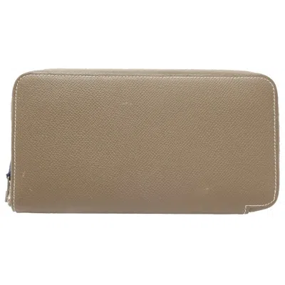 Pre-owned Hermes Etoupe Gray Epsom Leather Wallet (bi-fold) ()