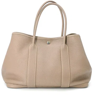 Pre-owned Hermes Etoupe Gray Negonda Leather Tote Bag ()