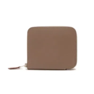 Pre-owned Hermes Etoupe Gray Wallet (bi-fold) ()