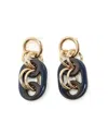 Hermes Hermès Eurydice Pm Earrings In Navy