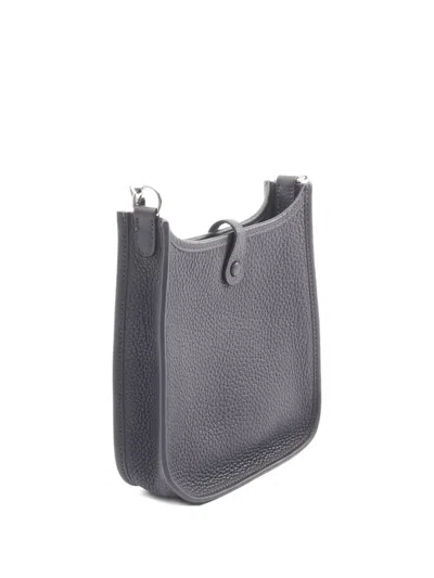 Pre-owned Hermes Evelyn Perforated Tpm Cross Body Bag In Blue