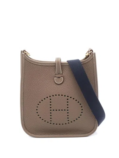Pre-owned Hermes Evelyn Tpm Cross Body Bag In Brown
