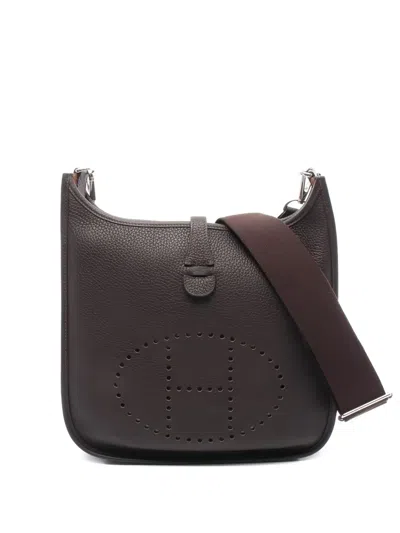Pre-owned Hermes Evelyn Tpm Shoulder Bag In Brown