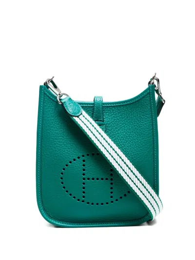 Pre-owned Hermes Evelyne 16 Amazone Shoulder Bag In Green