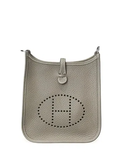 Pre-owned Hermes Evelyne 16 Cross Body Bag In Gray