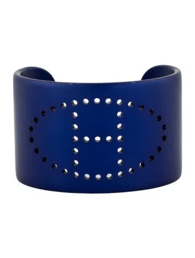 Pre-owned Hermes Evelyne Aluminium Sunset Cuff Bracelet, 6" In Multi