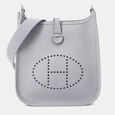 Pre-owned Hermes Evelyne Amazon Short Tpm Taurillon Clemence Crossbody Bag In Green