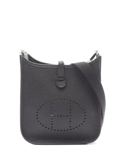 Pre-owned Hermes Evelyne Amazon Shoulder Bag In Black