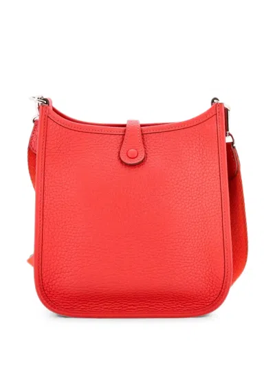 Pre-owned Hermes Evelyne Bag Gen Iii Clemence Tpm Crossbody Bag In Pink