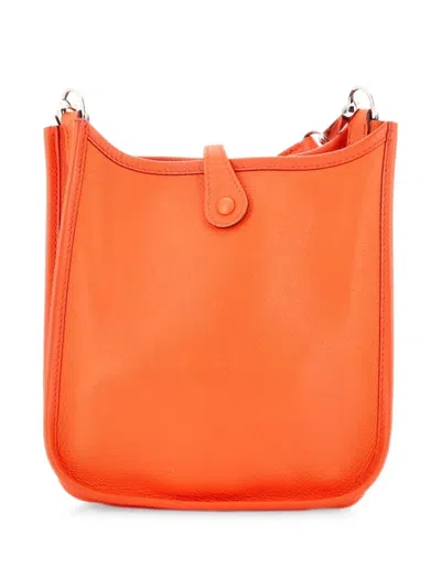 Pre-owned Hermes Evelyne Bag Gen Iii Epsom Tpm Crossbody Bag In Blue