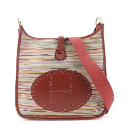Pre-owned Hermes Evelyne Bordeaux Shoulder Bag ()