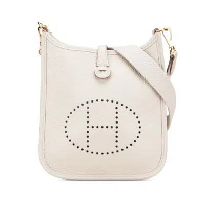 Pre-owned Hermes Evelyne Gold Taurillon Clemence Leather Shoulder Bag ()