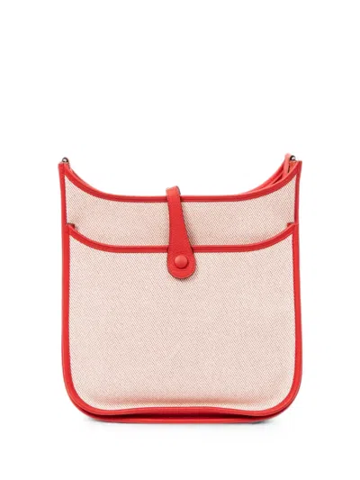 Pre-owned Hermes Evelyne Iii Pm Shoulder Bag In Red