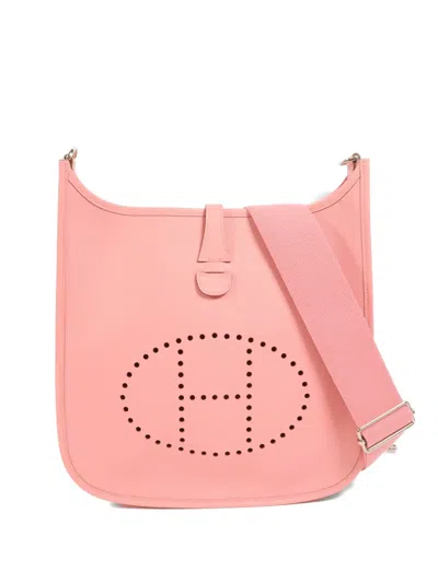Pre-owned Hermes Evelyne Pm Shoulder Bag In Pink