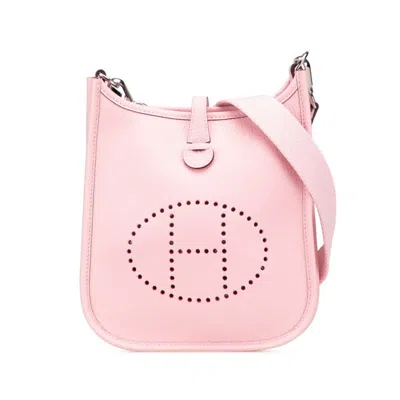 Pre-owned Hermes Evelyne Rose Sakura Togo Leather Shoulder Bag () In Pink
