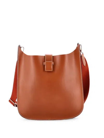Pre-owned Hermes Evelyne Sellier Bag Vache Hunter 29 Crossbody Bag In Brown