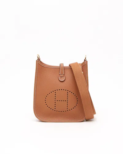 Pre-owned Hermes Hermès Evelyne Tpm 16 Amazone Clemence Crossbody Bag