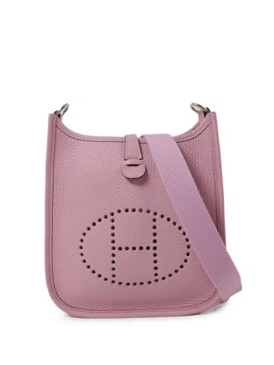 Pre-owned Hermes Evelyne Tpm Cross Body Bag In Pink