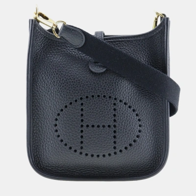 Pre-owned Hermes Evelyne Tpm Shoulder Bag Amazon Taurillon Clemence Made In France 2020 Black/gold Hardware Y