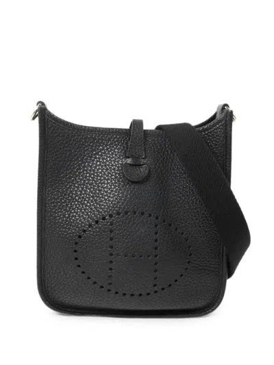 Pre-owned Hermes Evelyne Tpm Shoulder Bag In Black