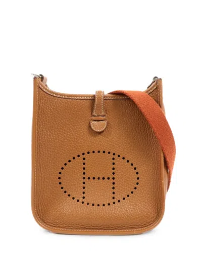 Pre-owned Hermes Evelyne Tpm Shoulder Bag In Brown