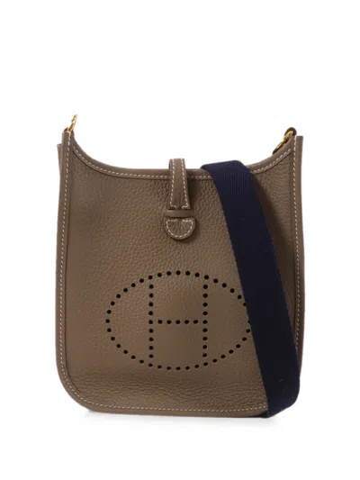 Pre-owned Hermes Evelyne Tpm Shoulder Bag In Brown