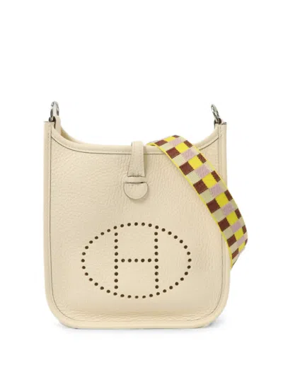 Pre-owned Hermes Evelyne Tpm Shoulder Bag In Neutrals
