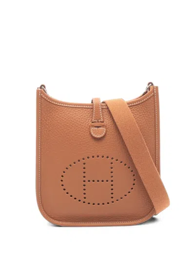 Pre-owned Hermes Evelyne Tpm Shoulder Bag In Neutrals