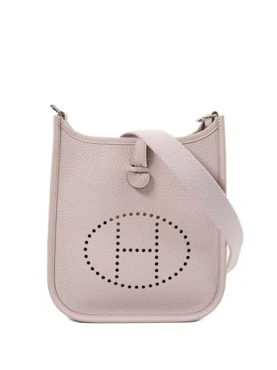 Pre-owned Hermes Evelyne Tpm Shoulder Bag In Pink