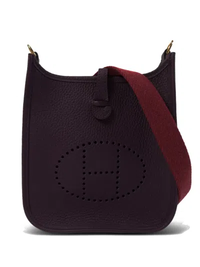 Pre-owned Hermes Evelyne Tpm Shoulder Bag In Purple