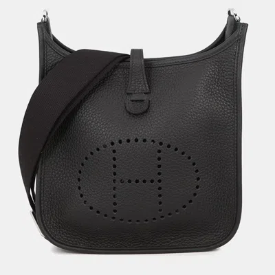 Pre-owned Hermes Evelyne3 Black Taurillon Clemence Size 23