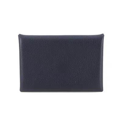 Pre-owned Hermes Evercalf Leather Card Case () In Multi